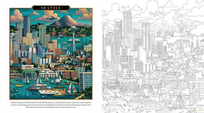 America the Beautiful Coloring Book [KSIĄŻKA]