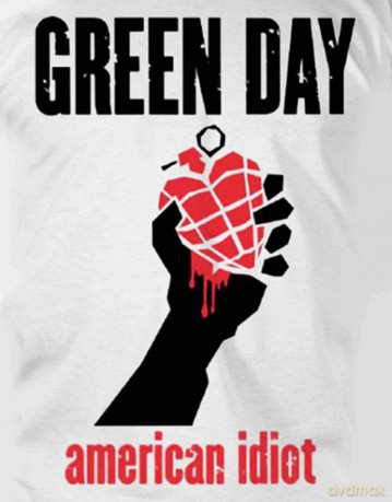 Green Day: American Idiot Heart (White)