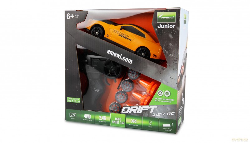 Amewi Drift Sport Car 4WD 1:24 RTR gelb