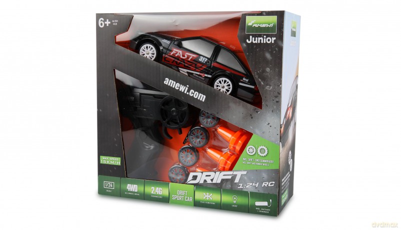 Amewi Drift Sport Car 4WD 1:24 RTR schwa