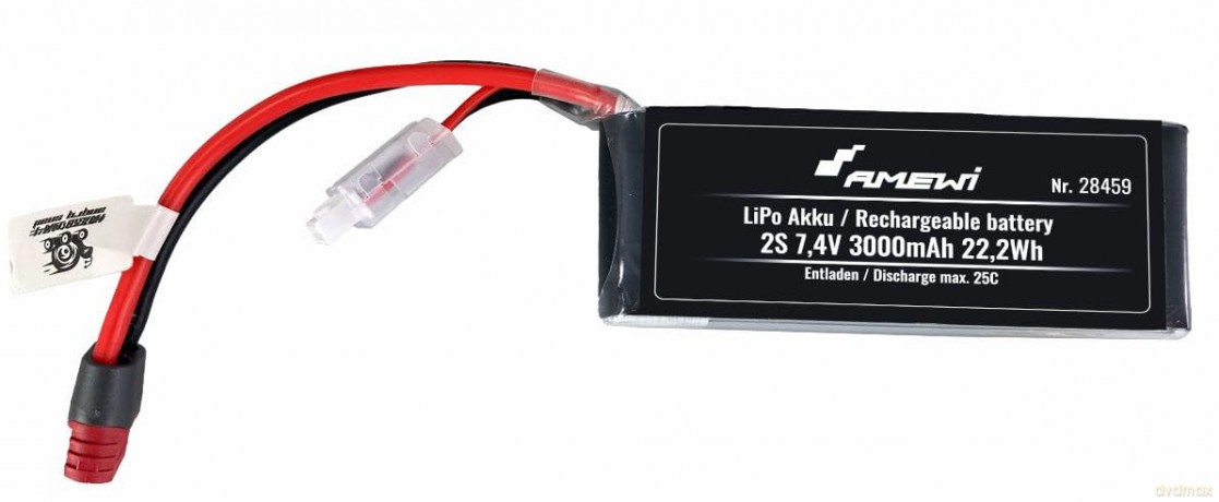 Amewi LiPo Akku 2S 7,4V 3000mAh 25C T-St