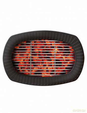 Amscan: 6 Formshaped Plates Bbq Party 24 X 16 Cm