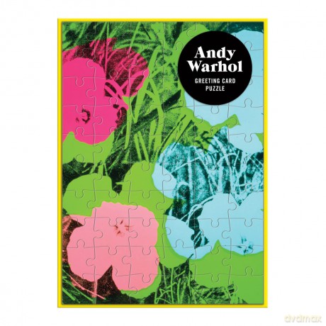 Andy Warhol Flowers Greeting Card Puzzle [KSIĄŻKA]