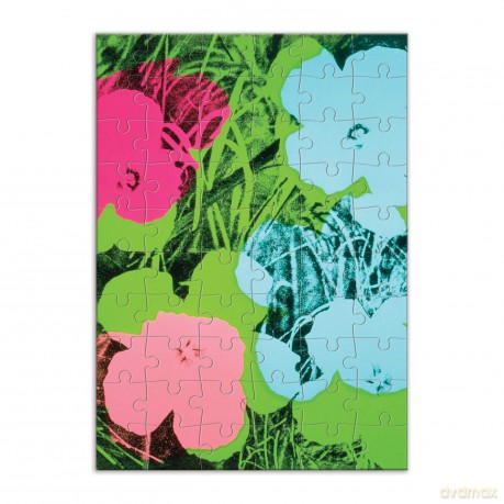 Andy Warhol Flowers Greeting Card Puzzle [KSIĄŻKA]