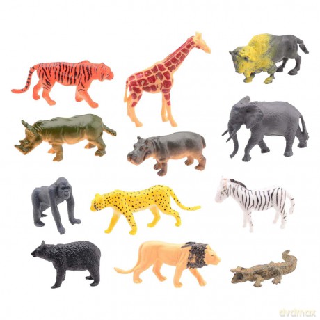 Animal World - Wilde Dieren Speelset 12dlg.