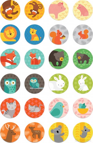 Animals + Babies Matching Game [KSIĄŻKA]