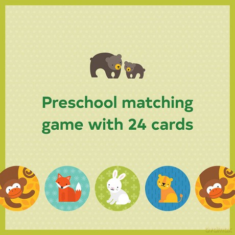 Animals + Babies Matching Game [KSIĄŻKA]
