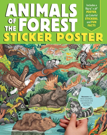 Animals of the Forest Sticker Poster [KSIĄŻKA]