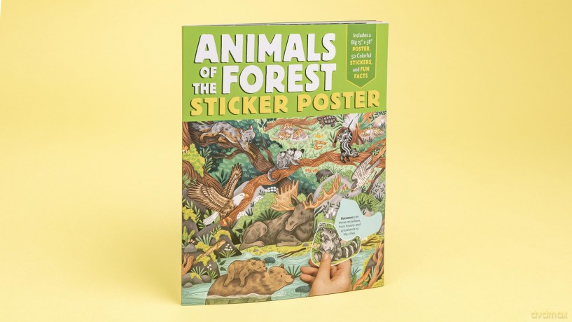 Animals of the Forest Sticker Poster [KSIĄŻKA]