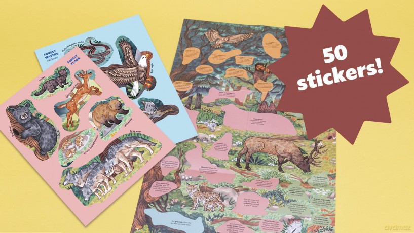 Animals of the Forest Sticker Poster [KSIĄŻKA]