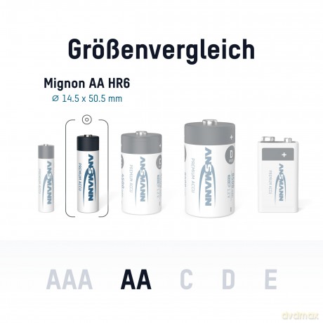 Ansmann 4+2 AA Akkus 2400 mAh