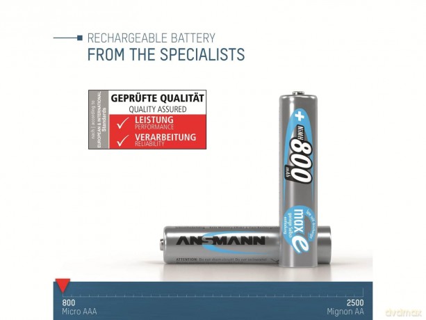 Ansmann 4+2 AAA Akkus 800 mAh