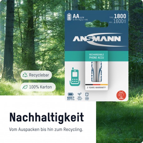 Ansmann AA Telefon Akkus