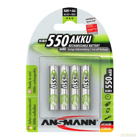 ANSMANN Akkus maxE Micro AAA 550 mAh
