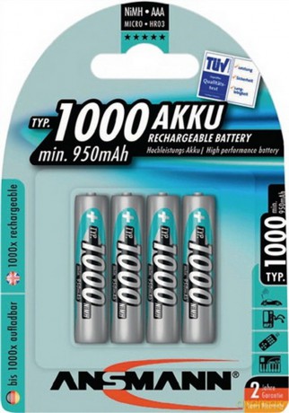 ANSMANN Akkus maxE Micro AAA min. 950 mA