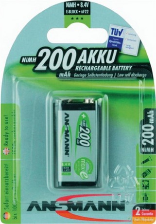 ANSMANN Block-Akku 200 mAh