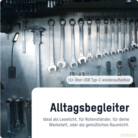 ANSMANN Book Light LED Buch-Leselampe sc