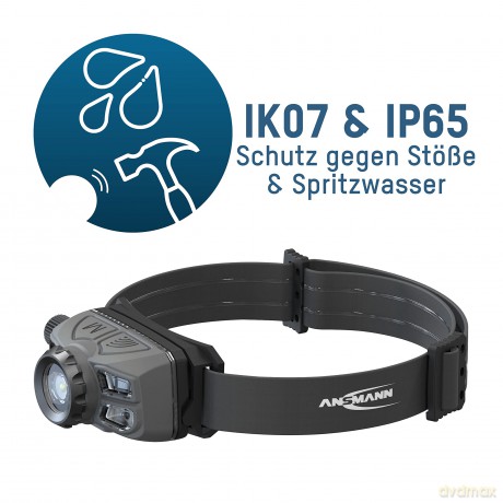 Ansmann: ANSMANN HD450FRS LED Stirnlampe schwarz