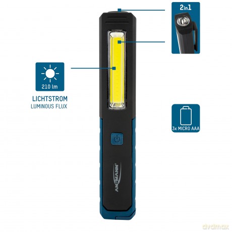 Ansmann: ANSMANN WL210B LED Werkstattlampe schwar
