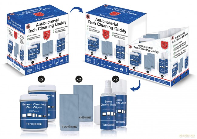Hygiene Cleaning Kit: Antibacterial Tech Cleaning Kit Caddy