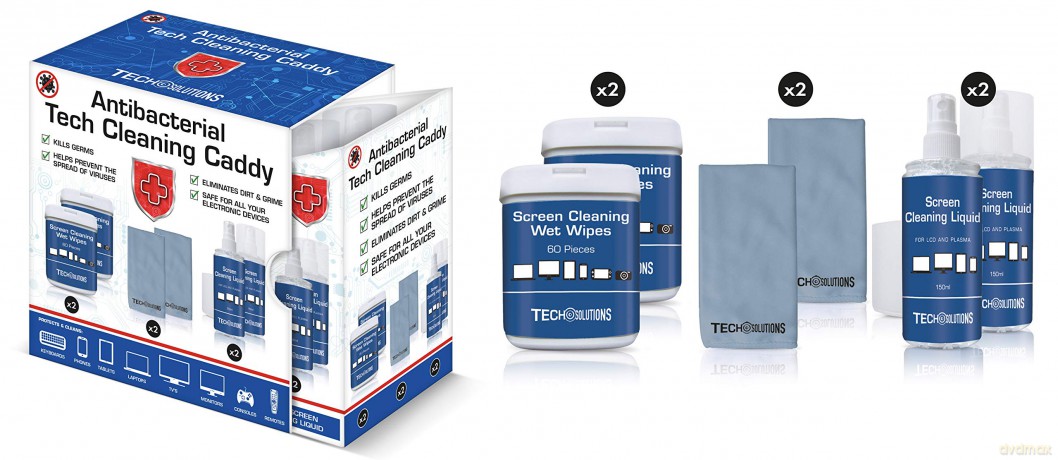 Hygiene Cleaning Kit: Antibacterial Tech Cleaning Kit Caddy