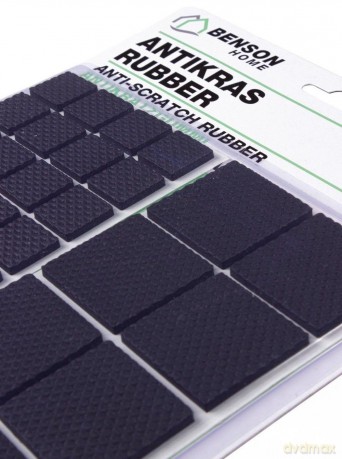 Antikras rubber 56 dlg zwart