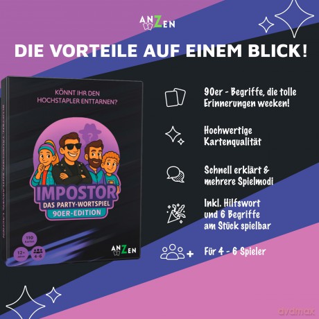 ANZEN - IMPOSTOR - Das Party-Wortspiel10ZubehśrSONSTIGES540188057127.99104.04.2026212789461 426239