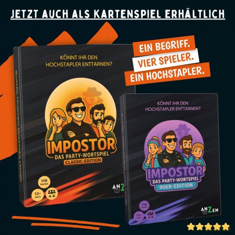 ANZEN - IMPOSTOR - Das Party-Wortspiel10ZubehśrSONSTIGES540188057127.99104.04.2026212789461 426239