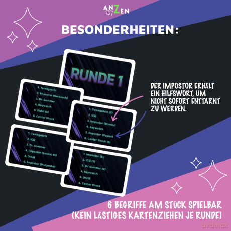 ANZEN - IMPOSTOR - Das Party-Wortspiel10ZubehśrSONSTIGES540188057127.99104.04.2026212789461 426239