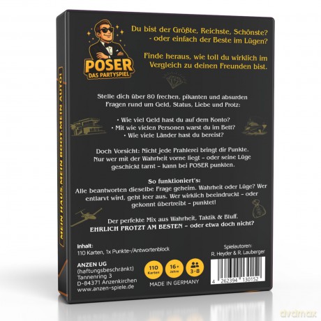 ANZEN - POSER - Das Partyspiel