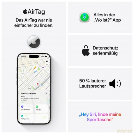 Apple AirTag 1er-Pack (2. Generation)