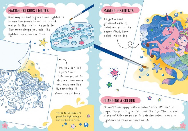 Aqua Inks Mermaids [KSIĄŻKA]