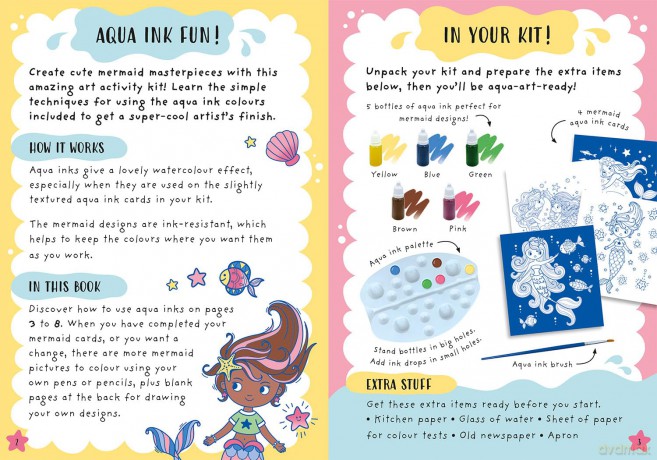 Aqua Inks Mermaids [KSIĄŻKA]