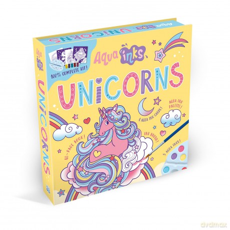 Aqua Inks Unicorns [KSIĄŻKA]