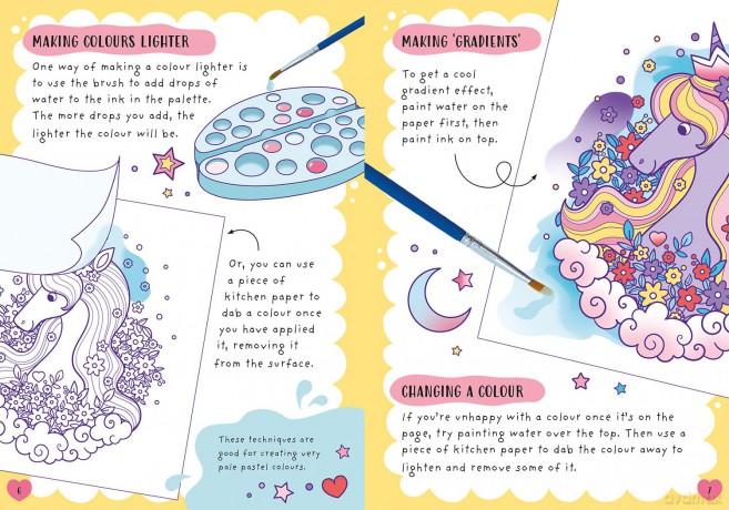 Aqua Inks Unicorns [KSIĄŻKA]