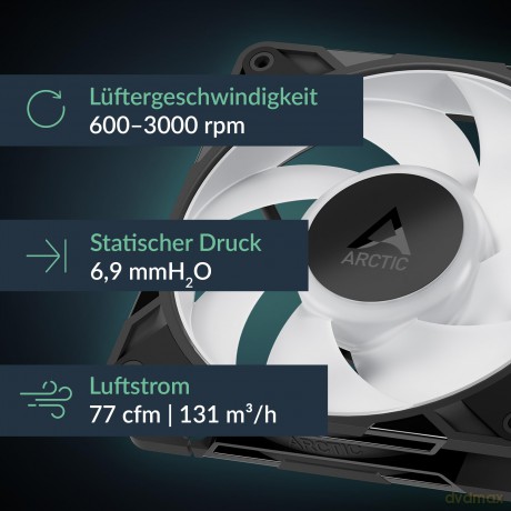 ARCTIC Lźfter 120*120*25 P12 Pro A-RGB 3