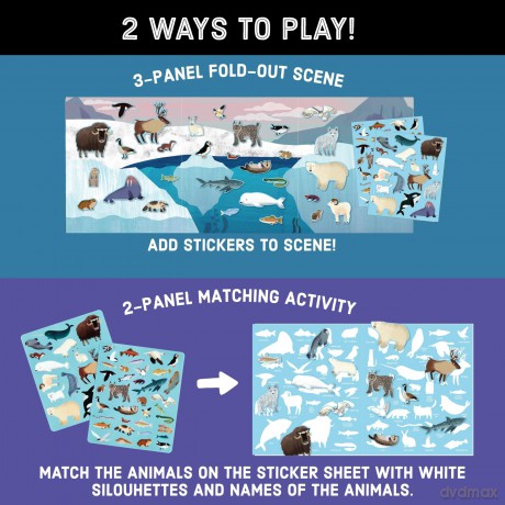 Arctic Life Sticker Play Reusable Activity Set [KSIĄŻKA]