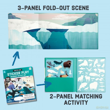 Arctic Life Sticker Play Reusable Activity Set [KSIĄŻKA]