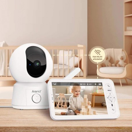 Arenti 2MP/1080P Wi-Fi Video Baby Monito