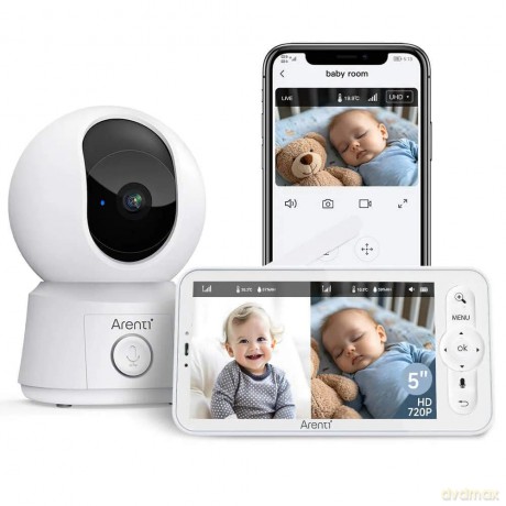 Arenti 2MP/1080P Wi-Fi Video Baby Monito