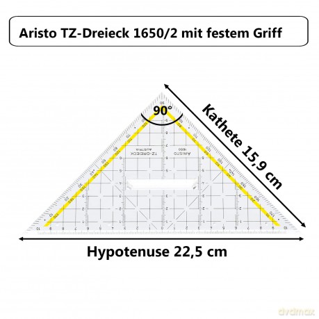 Aristo: ARISTO Geometrie-Dreieck 22,5 cm