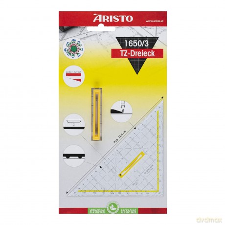 Aristo: ARISTO Geometrie-Dreieck 22,5 cm