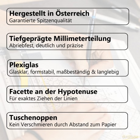 Aristo: ARISTO Geometrie-Dreieck 22,5 cm