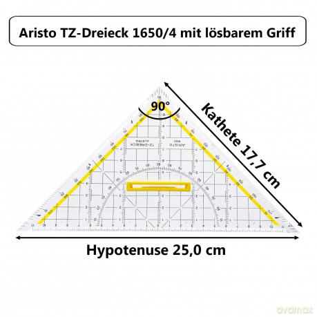 Aristo: ARISTO Geometrie-Dreieck 25,0 cm