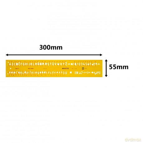 Aristo: ARISTO Zeichenschablone gelb