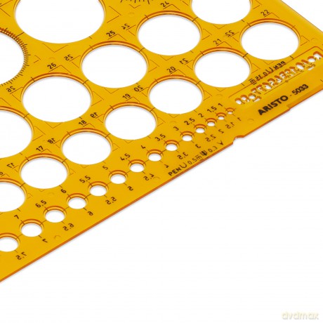 Aristo: ARISTO Zeichenschablone orange