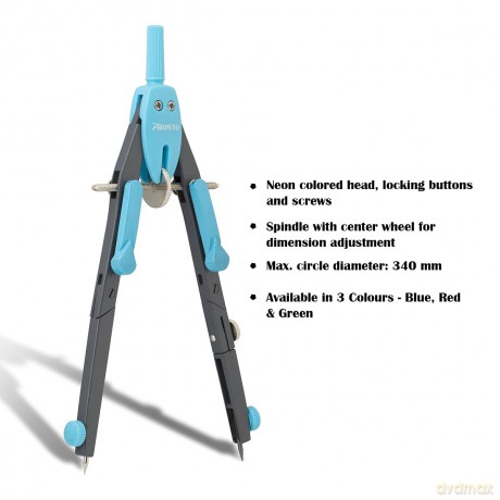 Aristo: ARISTO Zirkel neonblau