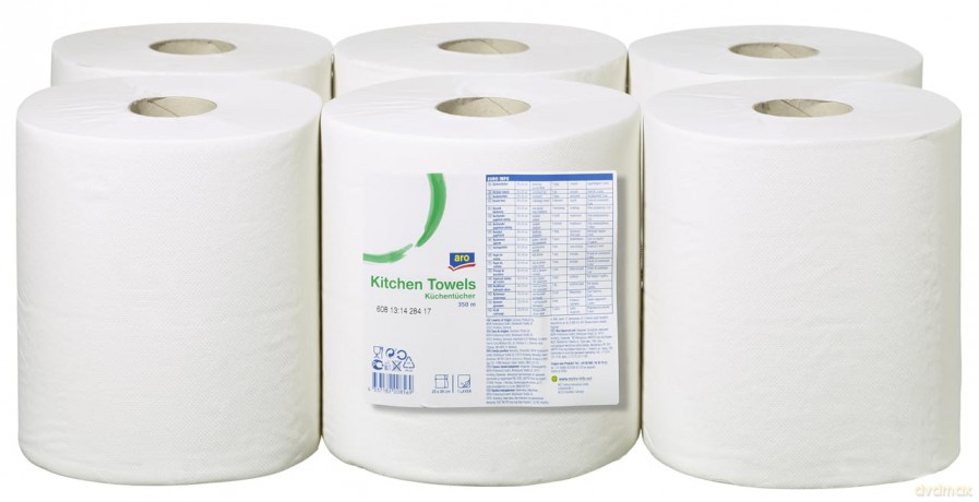 aro Kźchenrollen 1-lagig, 6 Rollen