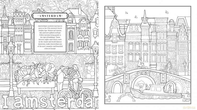 Around the World Coloring Book [KSIĄŻKA]