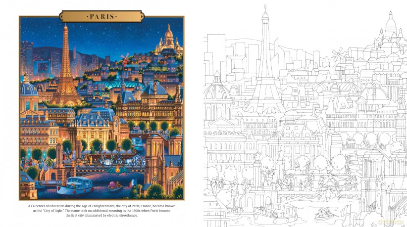 Around the World Coloring Book [KSIĄŻKA]